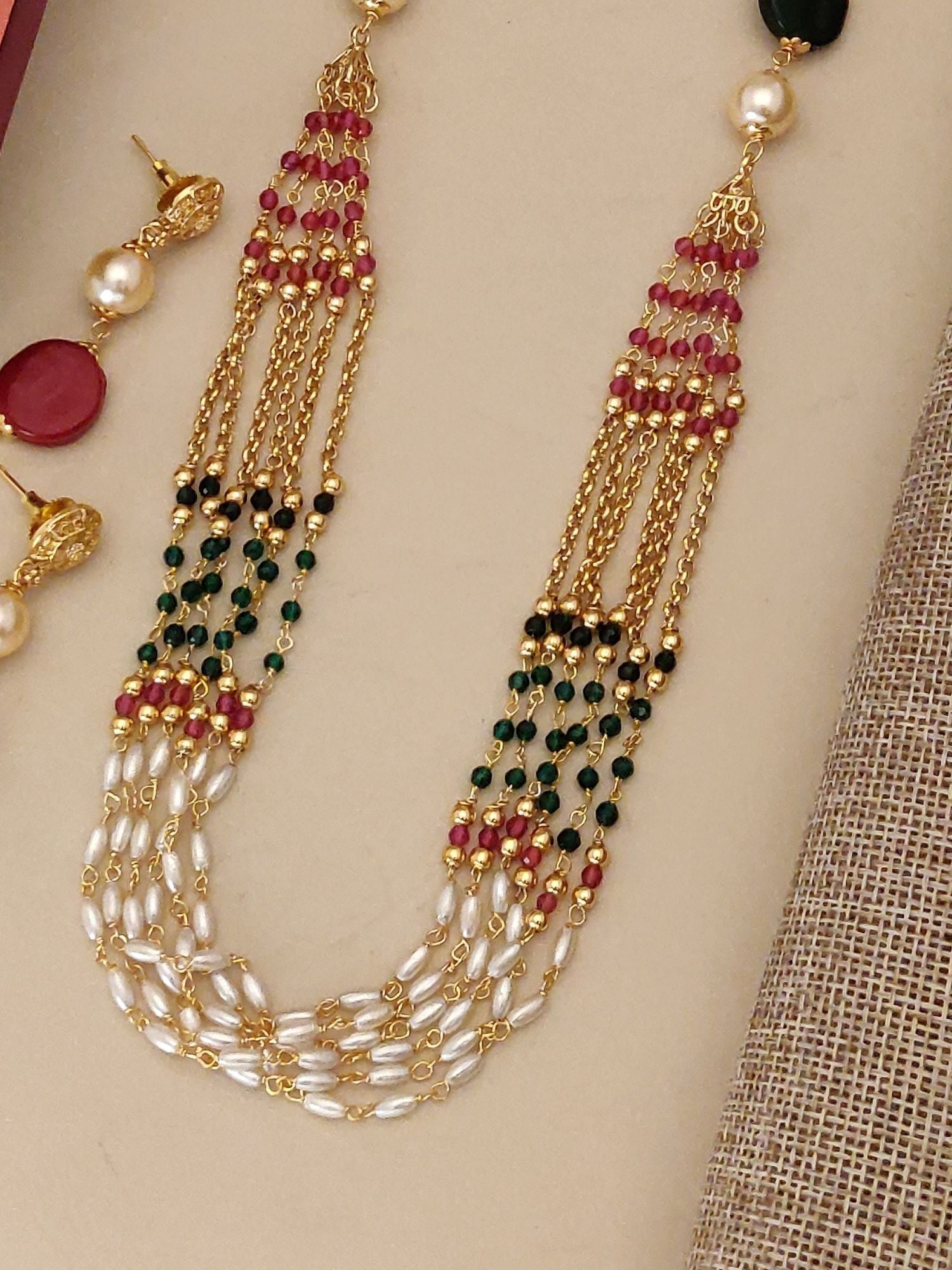 Abdesigns Gold Plated MultiStone Mala