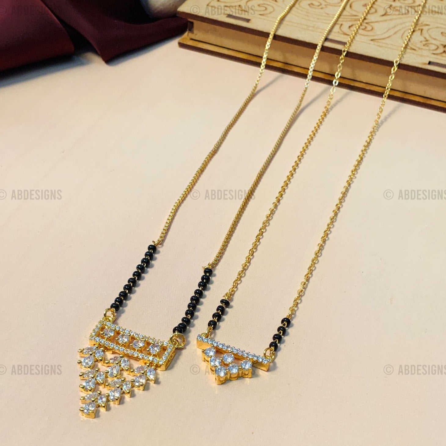 American Diamond Mangalsutra Combo