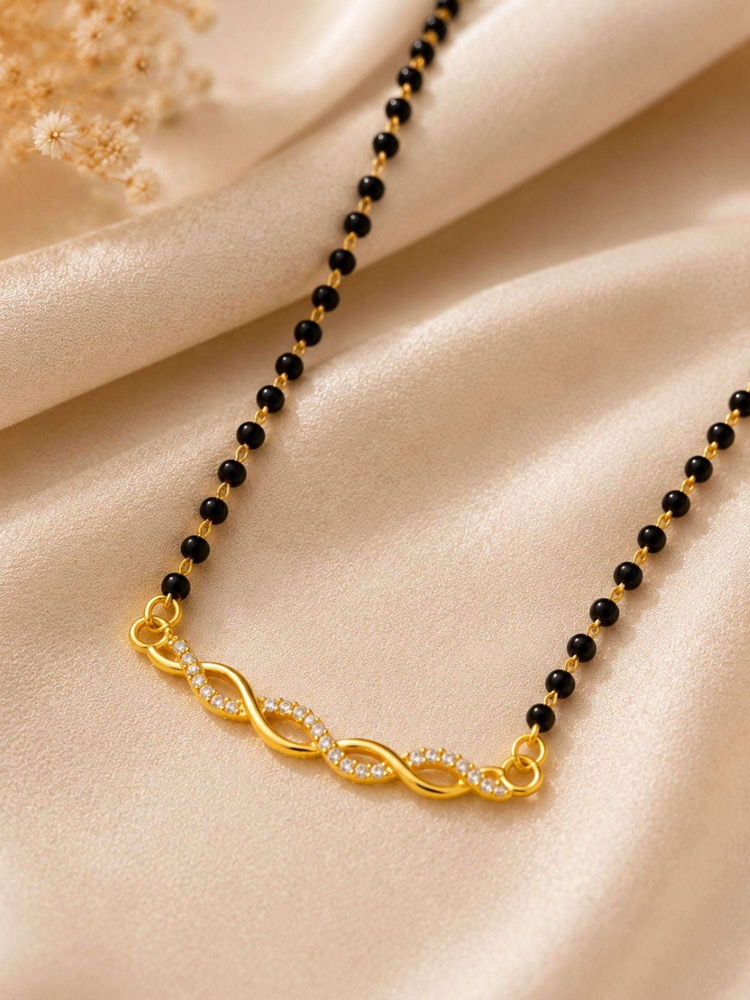 Infinity Mangalsutra in Gold Plating – Daily Wear | Abdesigns