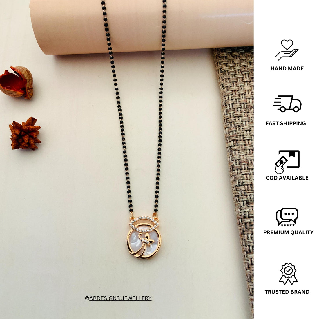 RoseGold Plated Mangalsutra