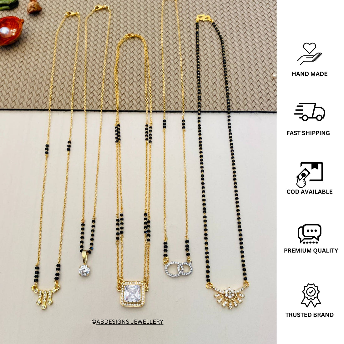 Gold Plated Mangalsutra Combo