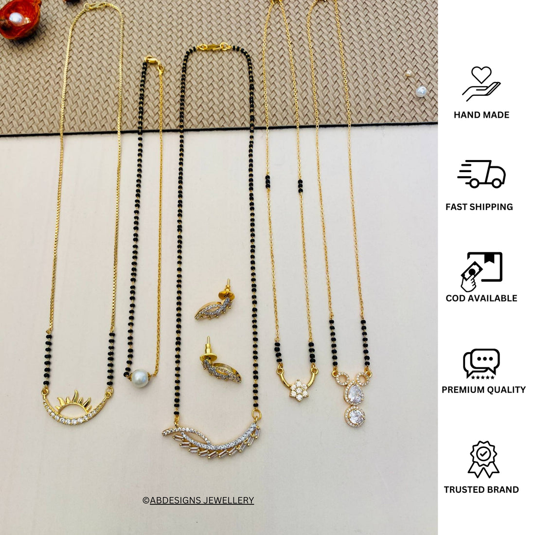 Gold Plated Mangalsutra Combo