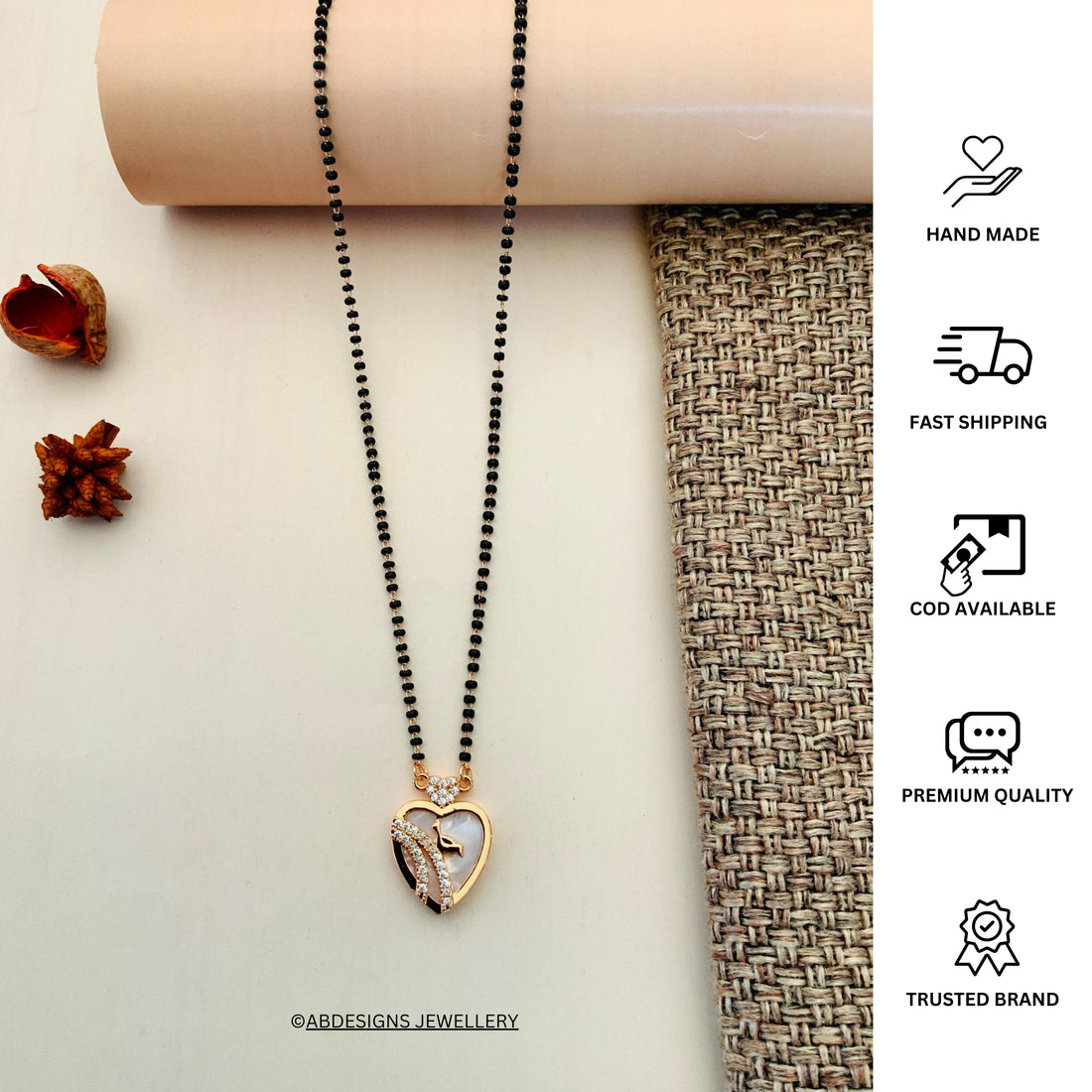 RoseGold Plated Mangalsutra 