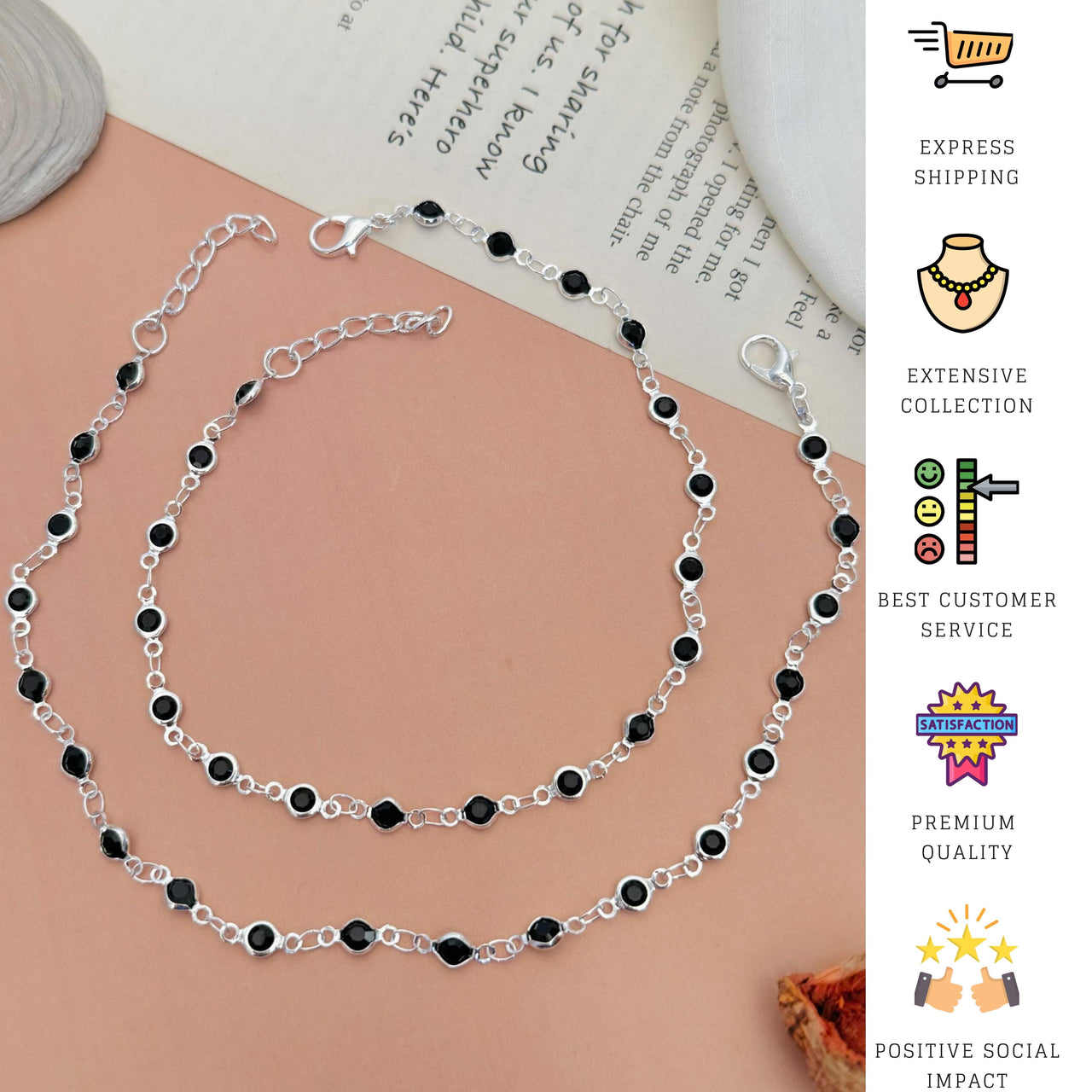 High Quality Silver Plated Anklet