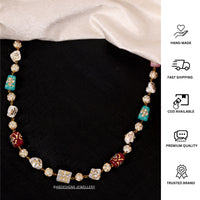 Thumbnail for Golden Baroque Beads Pearls Jewellery Mala - Abdesignsjewellery