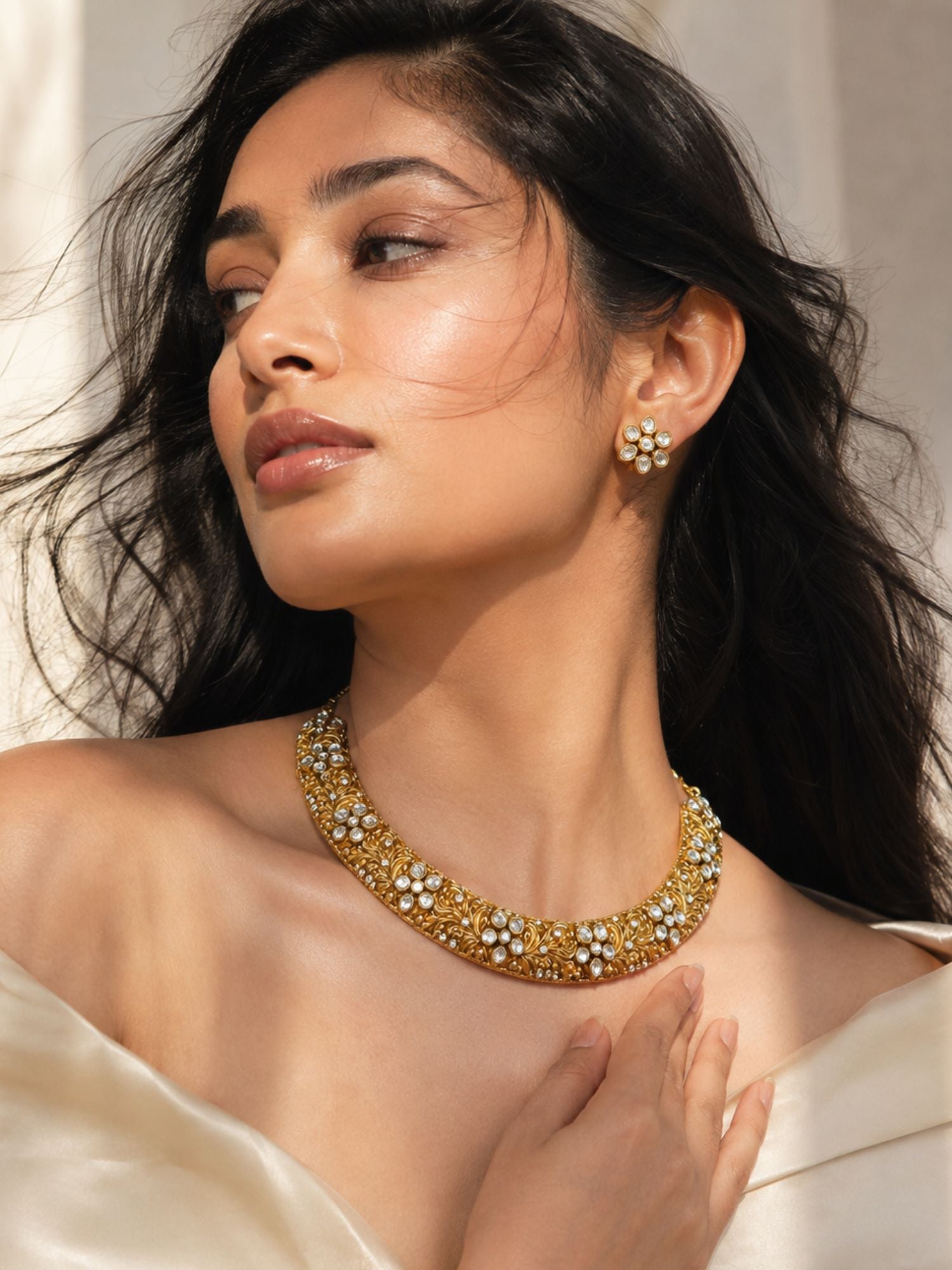 Polki Necklace artificial