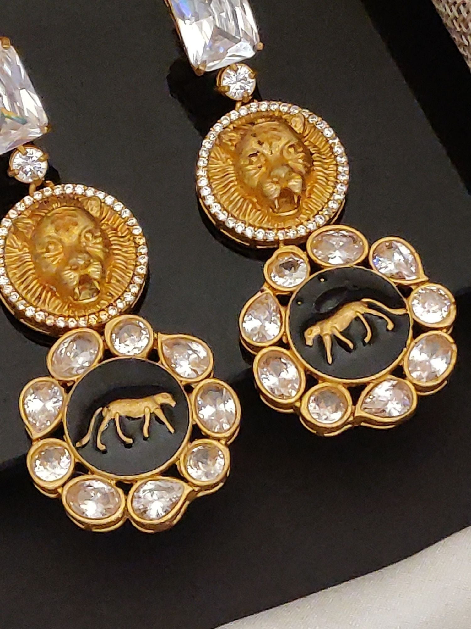 Abdesigns Sabyasachi Style Gold Plated Earring