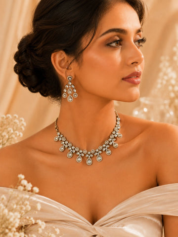 Kundan Drop Necklace Set | Abdesigns