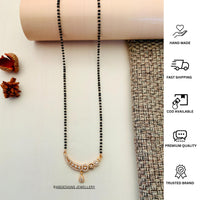 Thumbnail for Delicate High Quality Rose Gold Plated Mangalsutra - Abdesignsjewellery