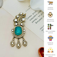 Thumbnail for Wedding Emerald Gold Plated Men Brooch Pin