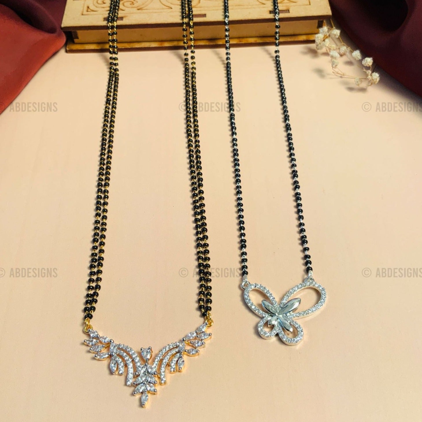 American Diamond Mangalsutra Combo