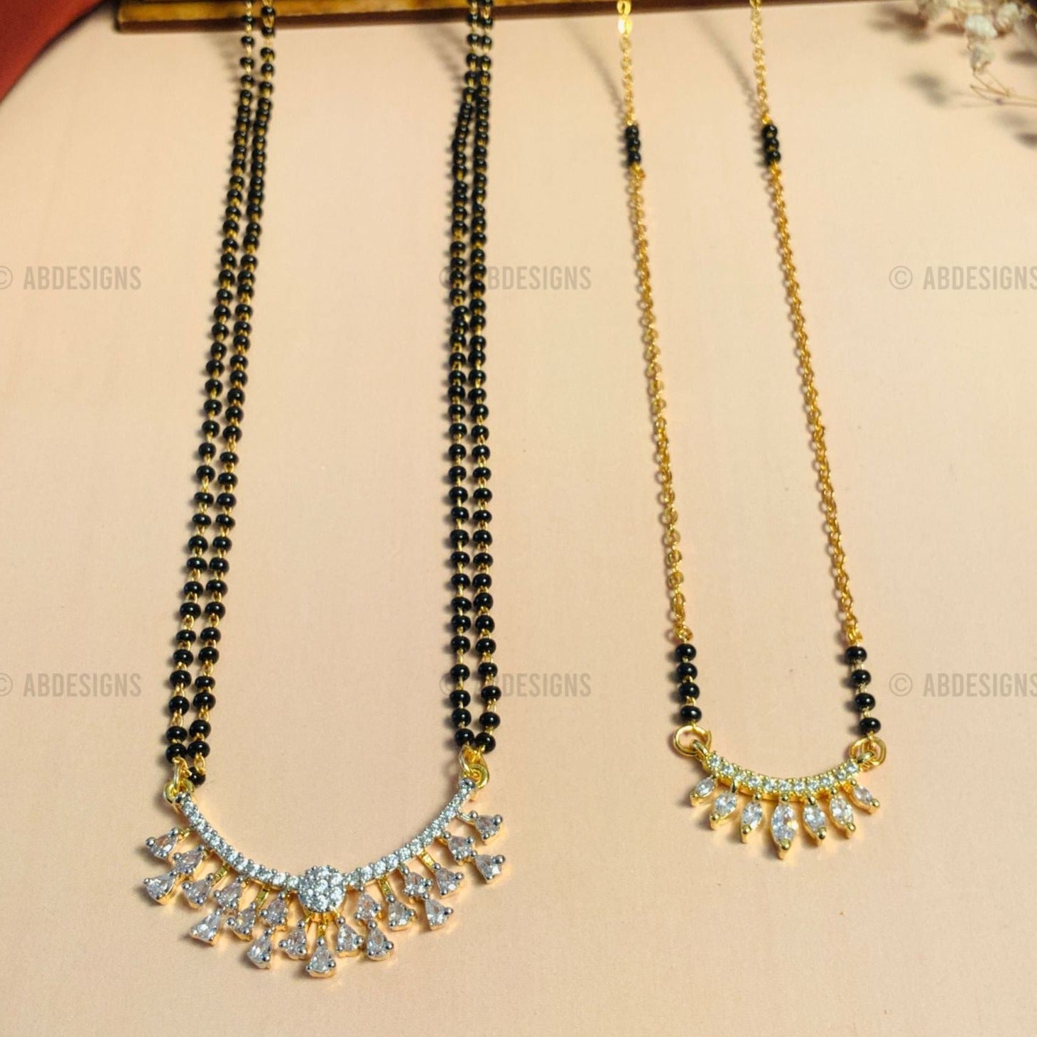 American Diamond Mangalsutra Combo