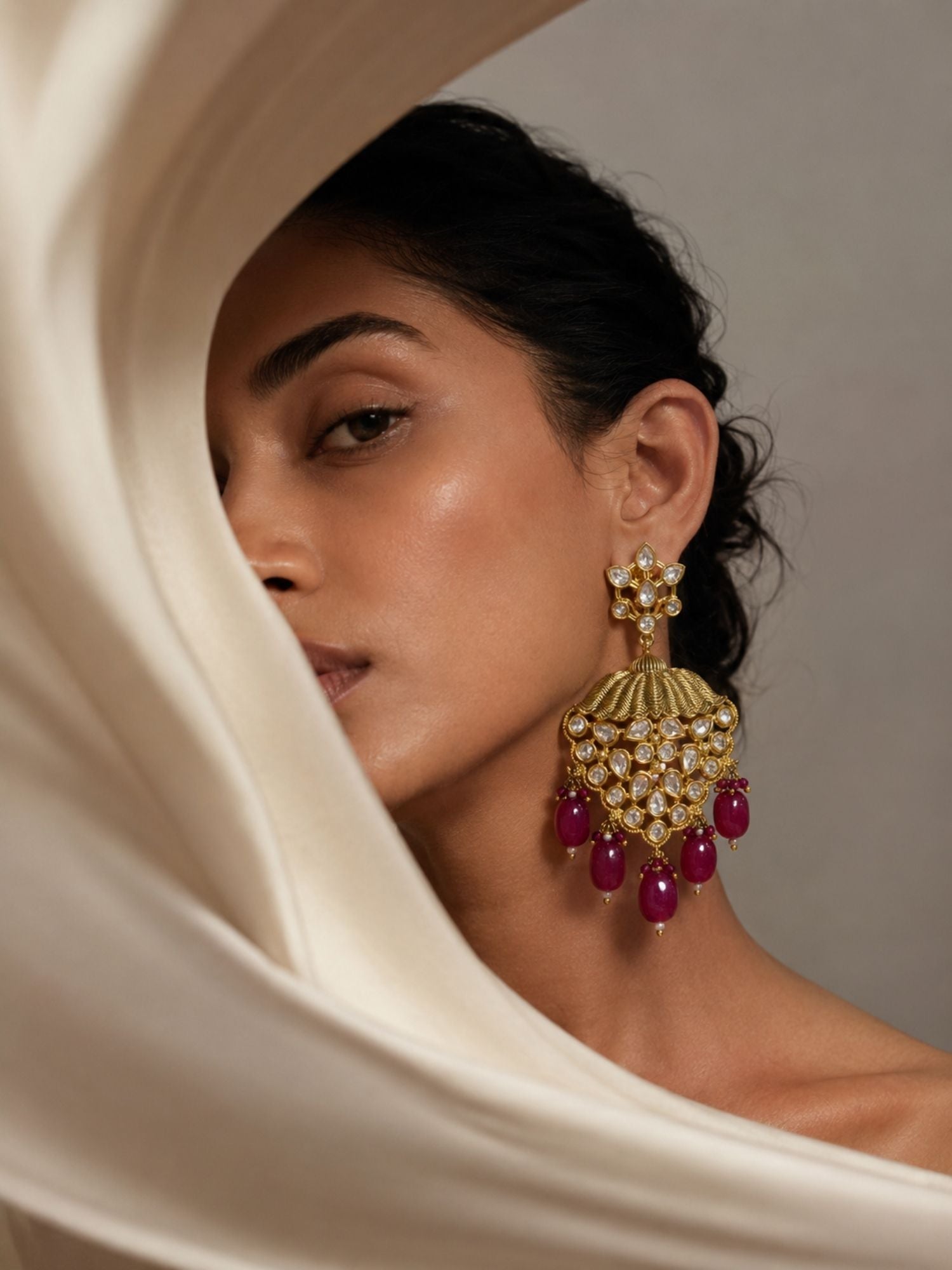 Classic Bridal Kundan Dangler Earrings – Festive Wear | Abdesigns Jewellery