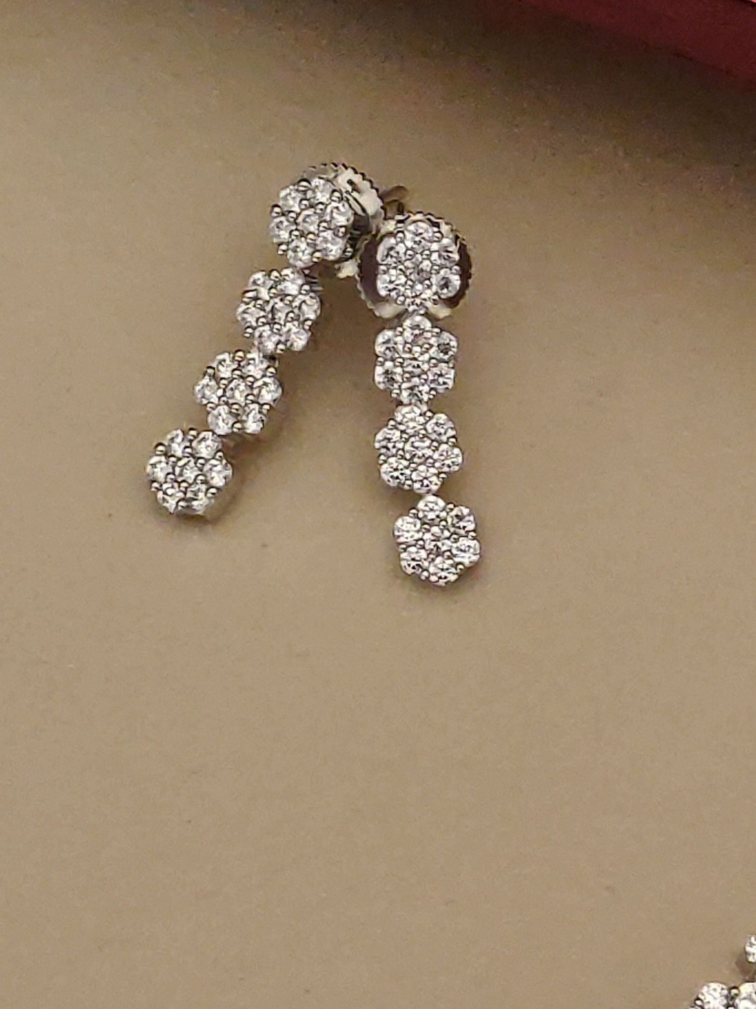 Abdesigns American Diamond Necklace Set