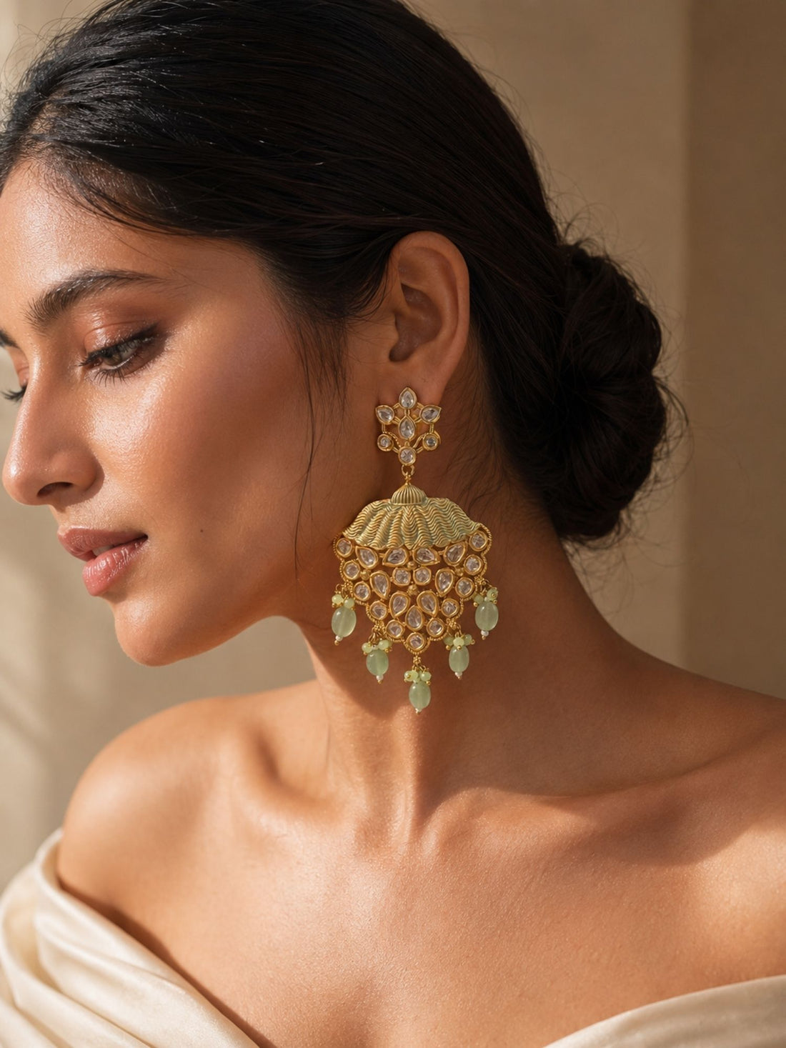 Classic Bridal Kundan Dangler Earrings – Festive Wear | Abdesigns Jewellery