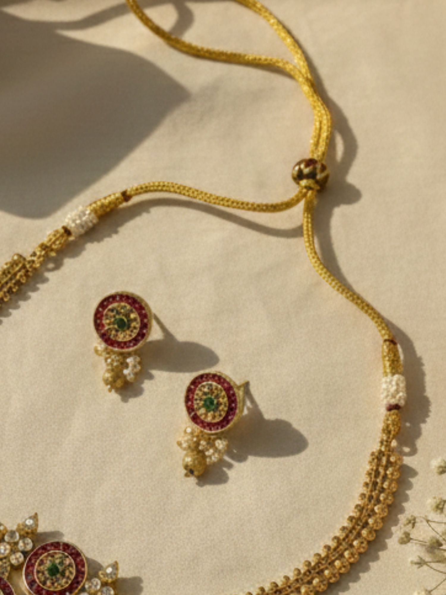 South Indian Antique Necklace Set - necklace by Abdesigns Jewellery
