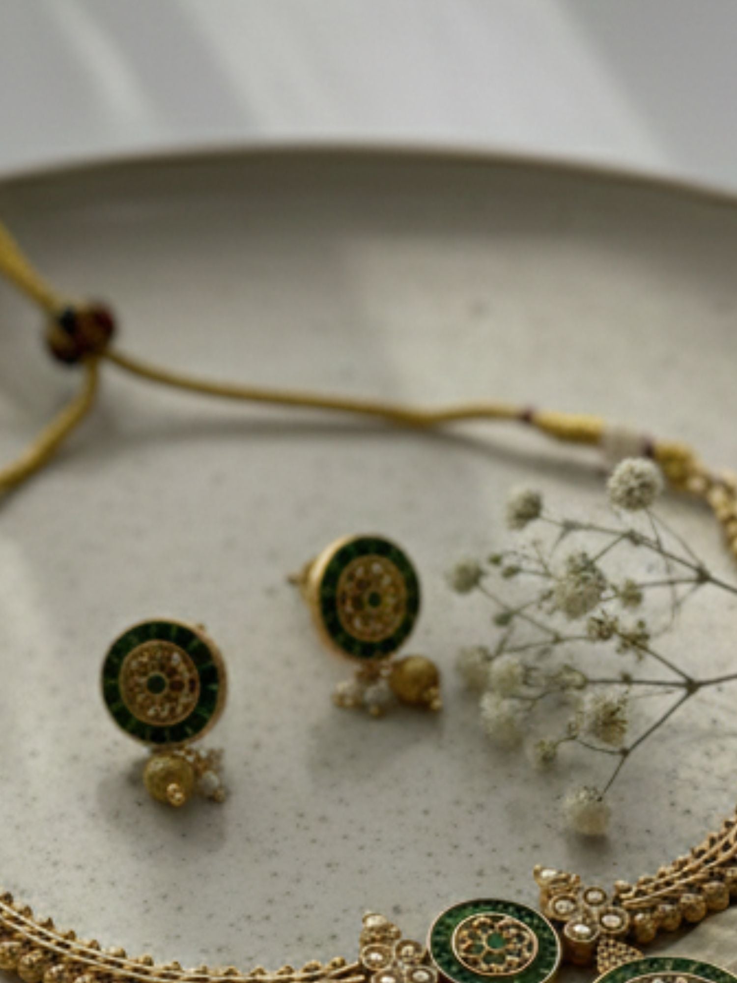 South Indian Antique Necklace Set - necklace by Abdesigns Jewellery