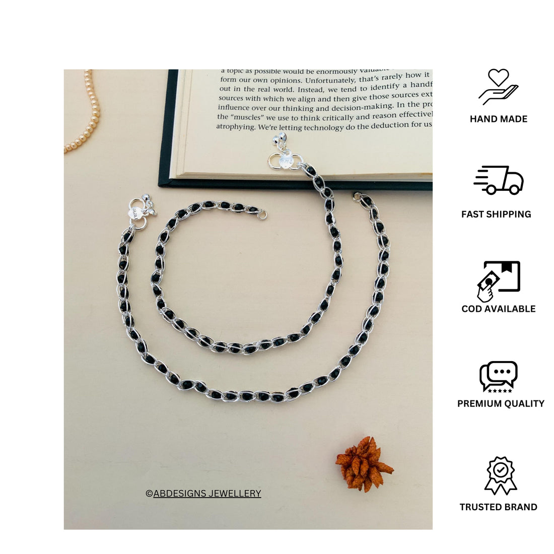 Silver Plated Anklets 