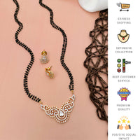 Thumbnail for Fine Gold Plated American Diamond Mangalsutra