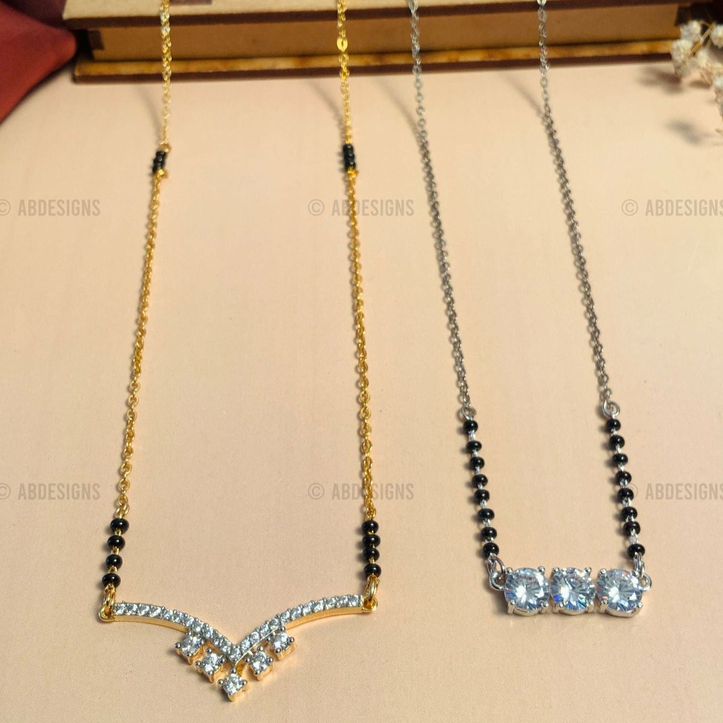 American Diamond Mangalsutra Combo
