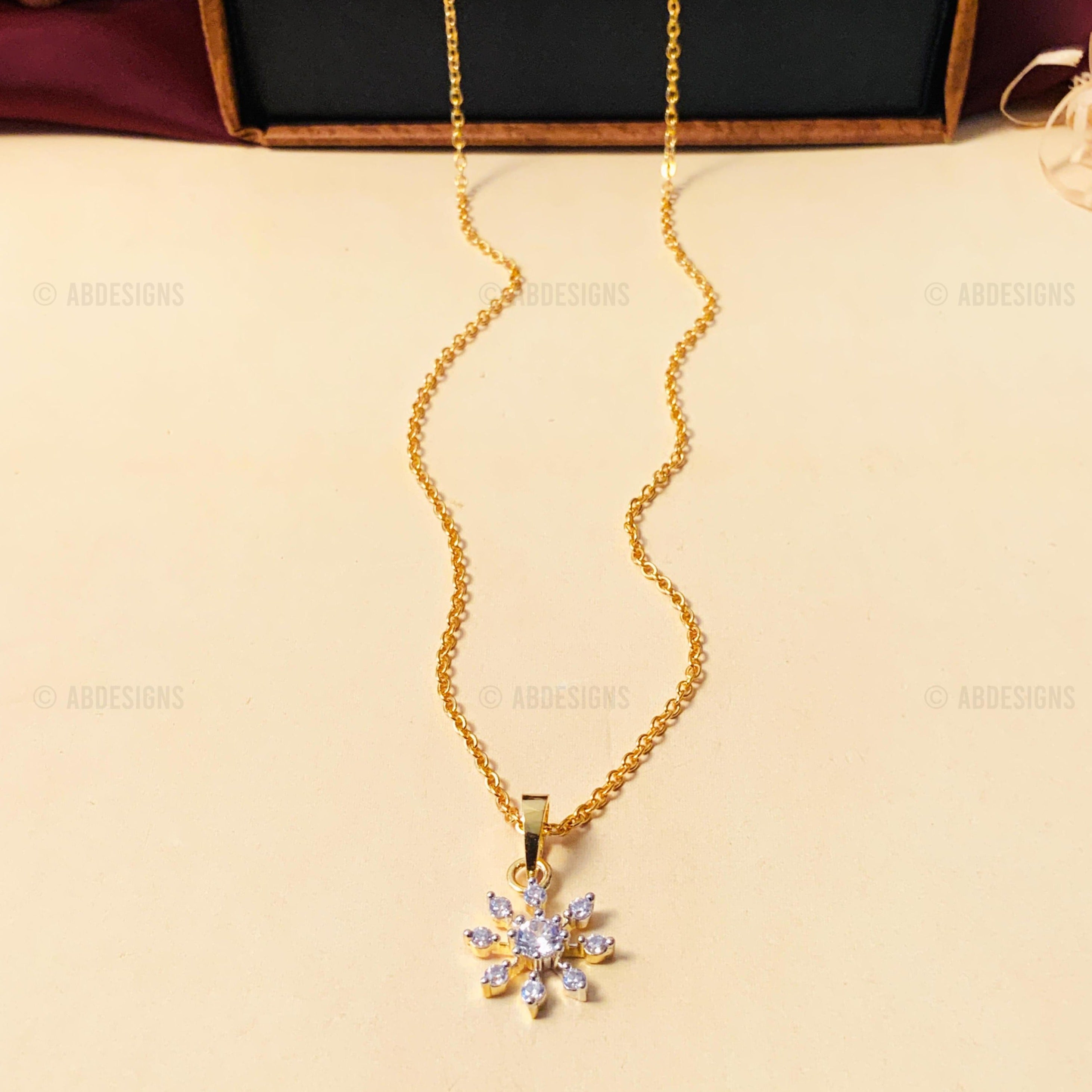 Luxurious High-Quality Gold Plated Pendant Chain - mala by Abdesigns Jewellery