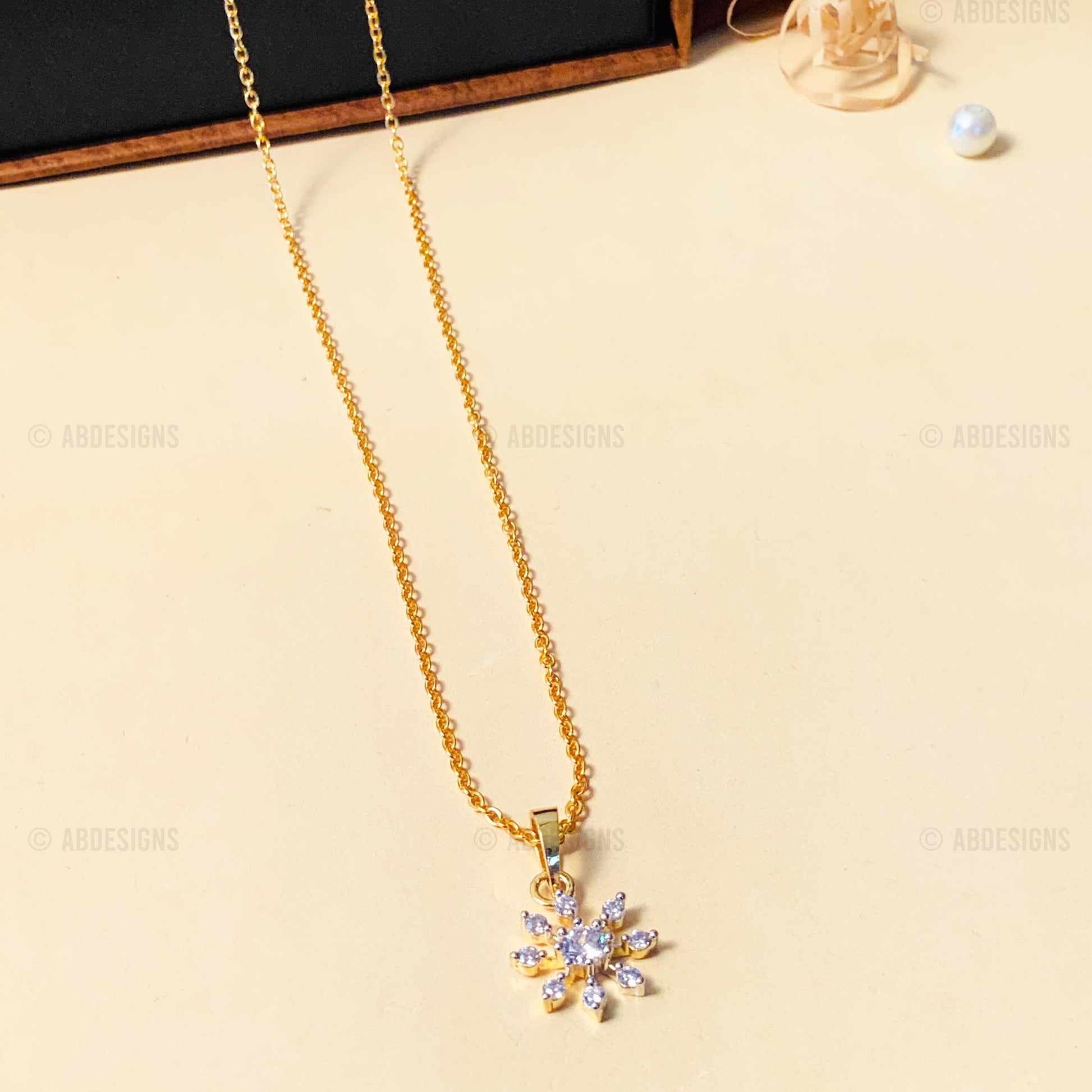 Luxurious High-Quality Gold Plated Pendant Chain - mala by Abdesigns Jewellery