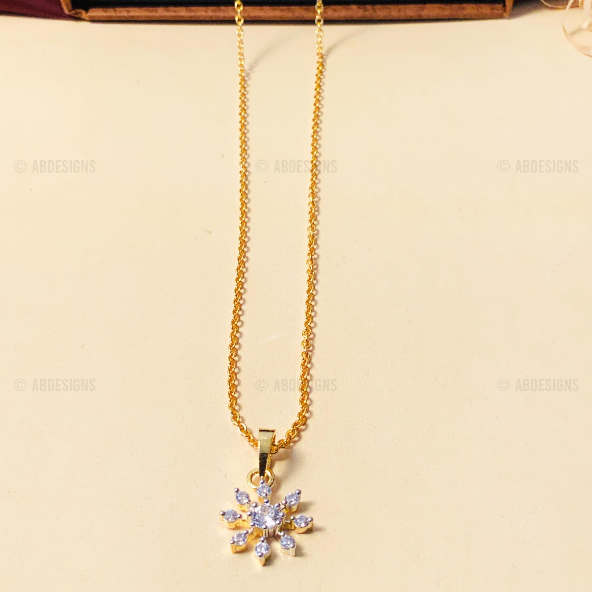 Luxurious High-Quality Gold Plated Pendant Chain - mala by Abdesigns Jewellery