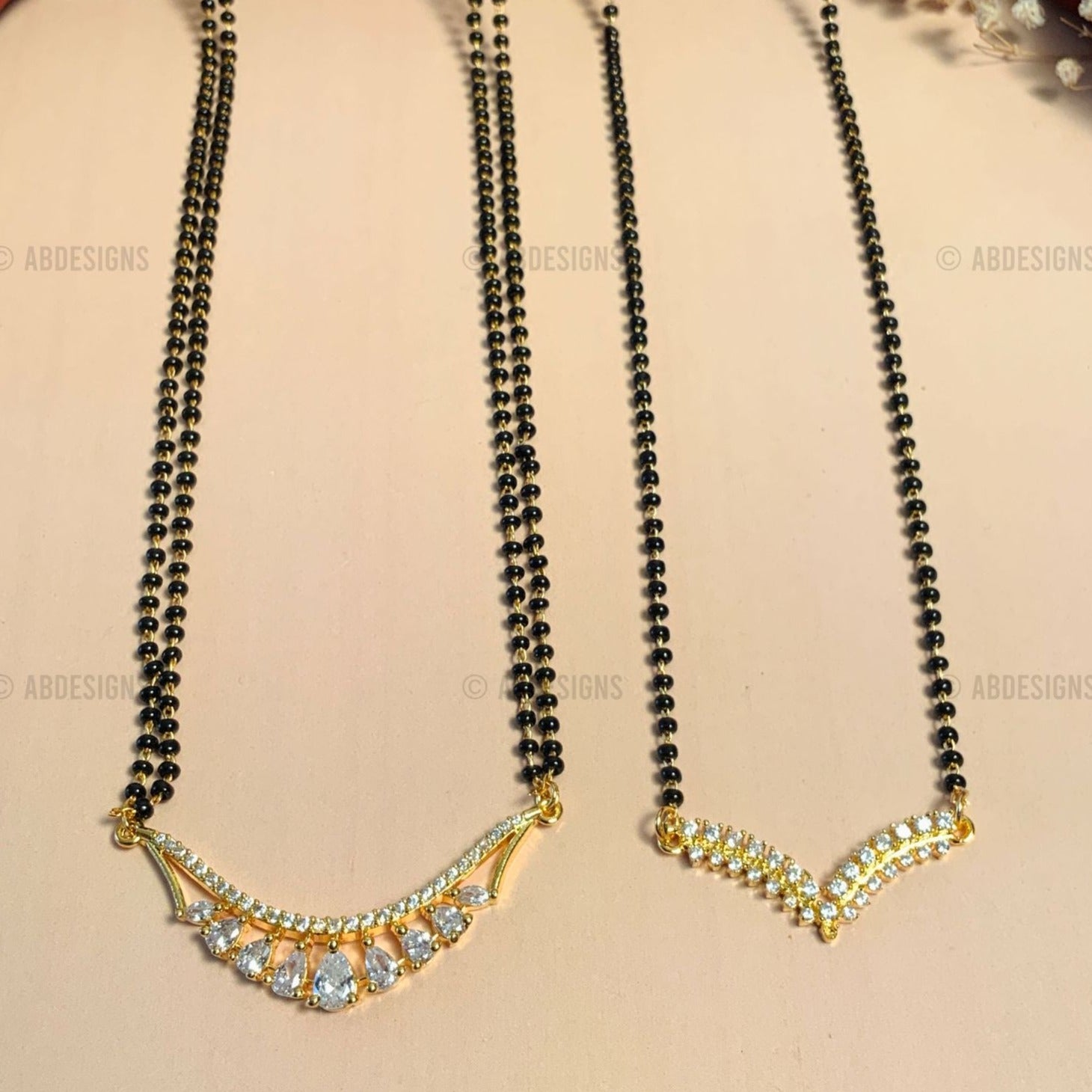 American Diamond Mangalsutra Combo