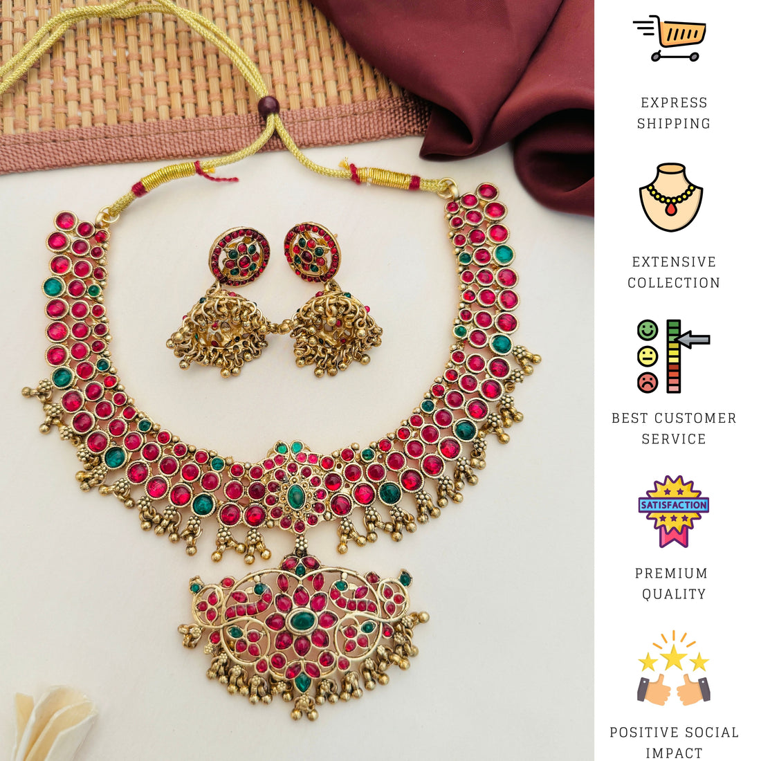 Antique Gold Plated Neckalce