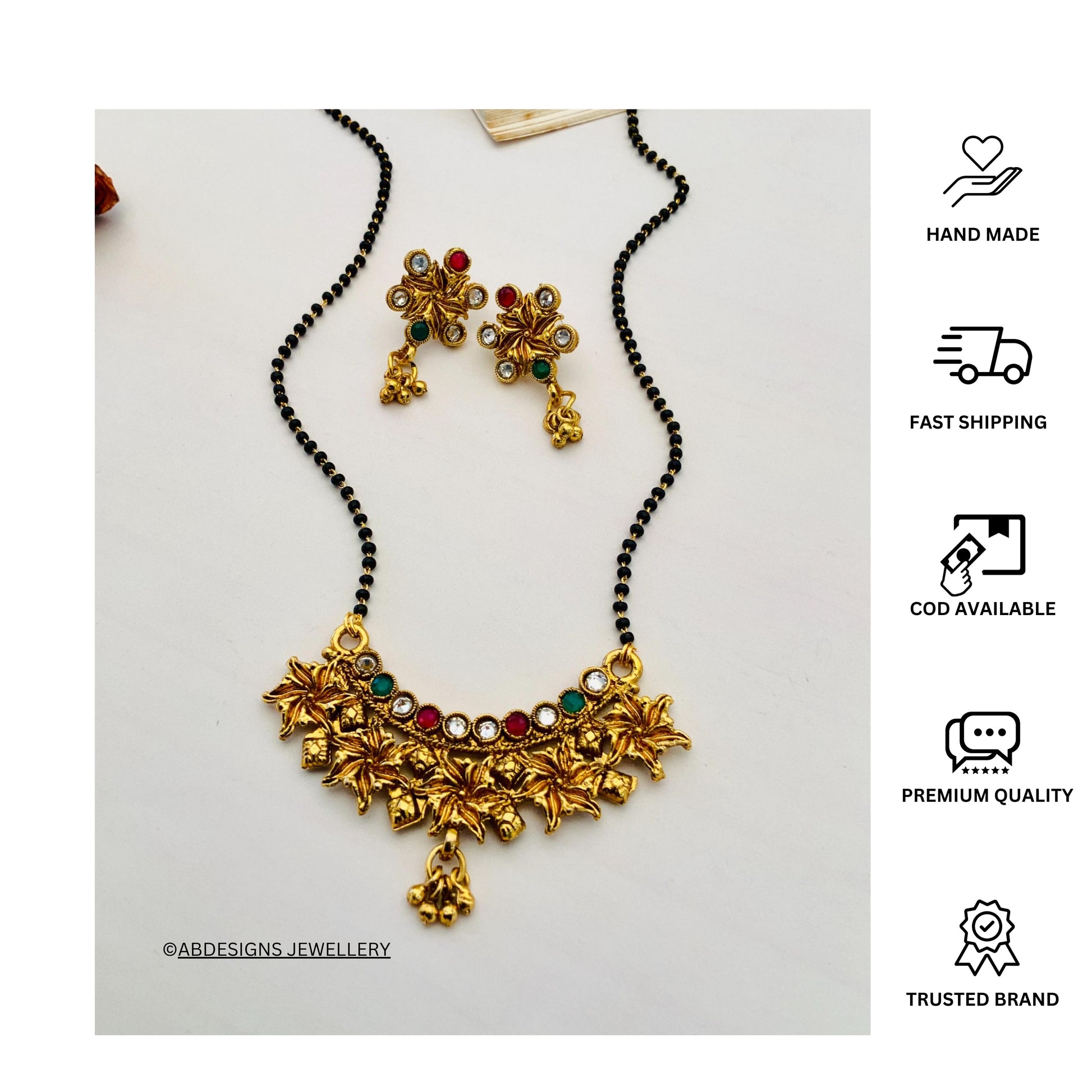 Classic Traditional South Indian Mangalsutra - Abdesignsjewellery