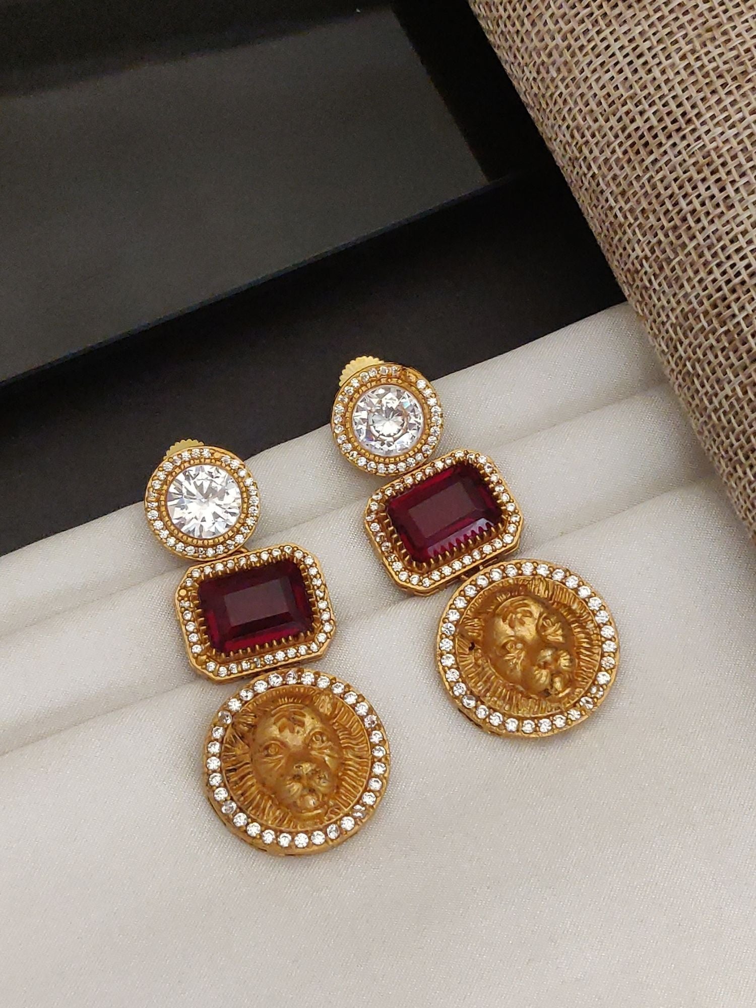 Abdesigns Sabyasachi Style Gold Plated Earring