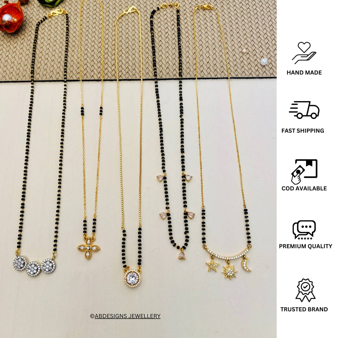 Gold Plated Mangalsutra Combo