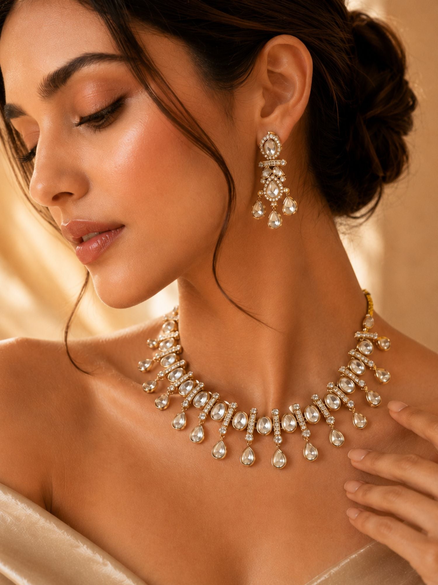 Traditional Kundan Necklace Set | Abdesigns