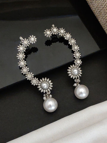 Abdesigns German Silver Plated Ear Cuffs Earring