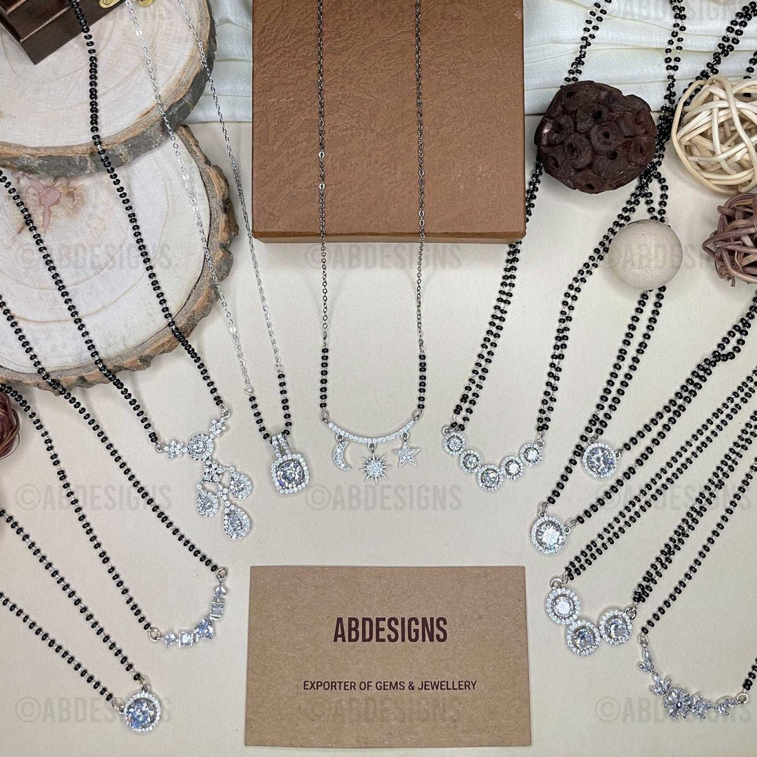 Alluring Silver Plated Mangalsutra Combo - Abdesignsjewellery