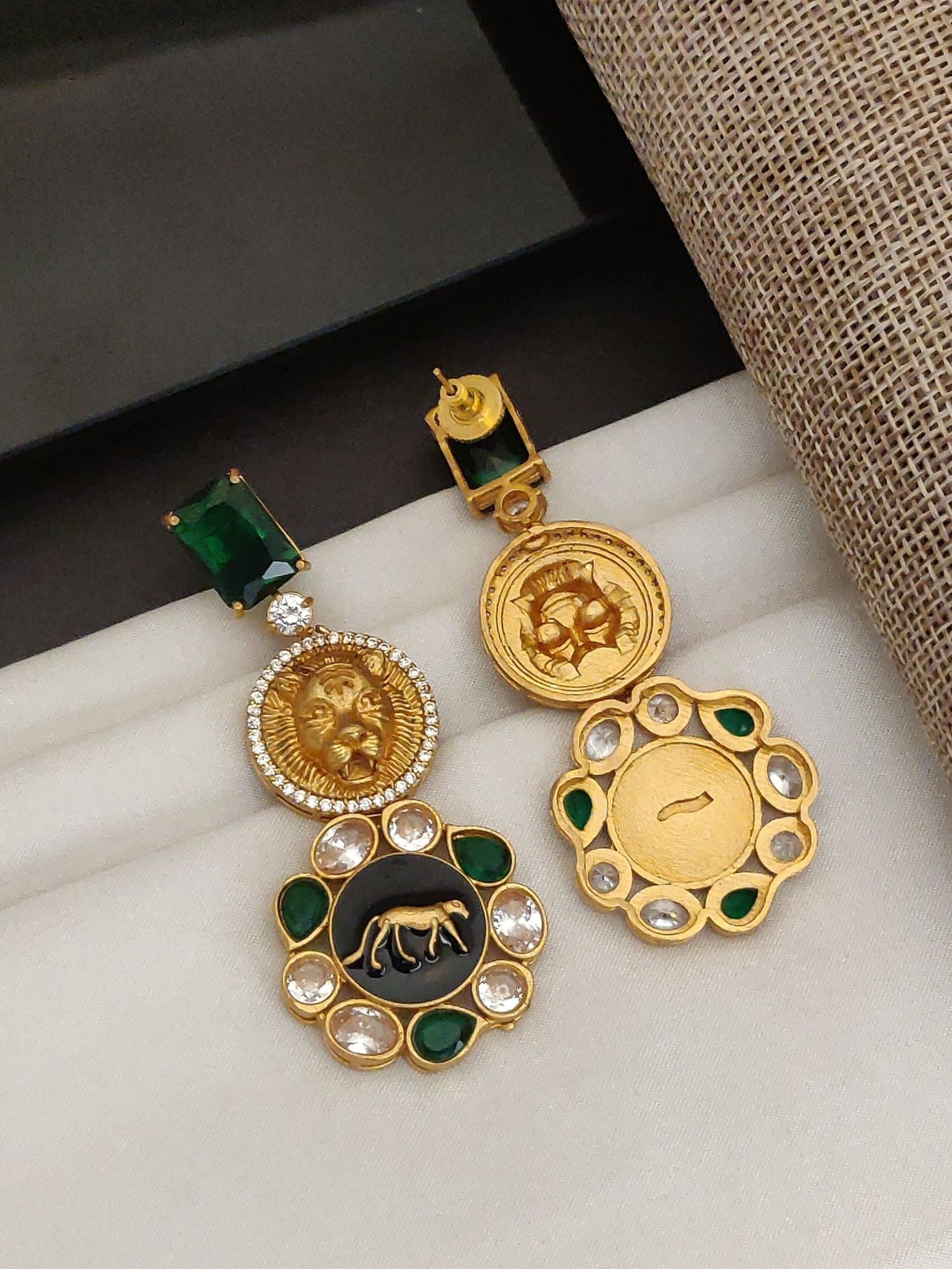 Abdesigns Sabyasachi Style Gold Plated Earring