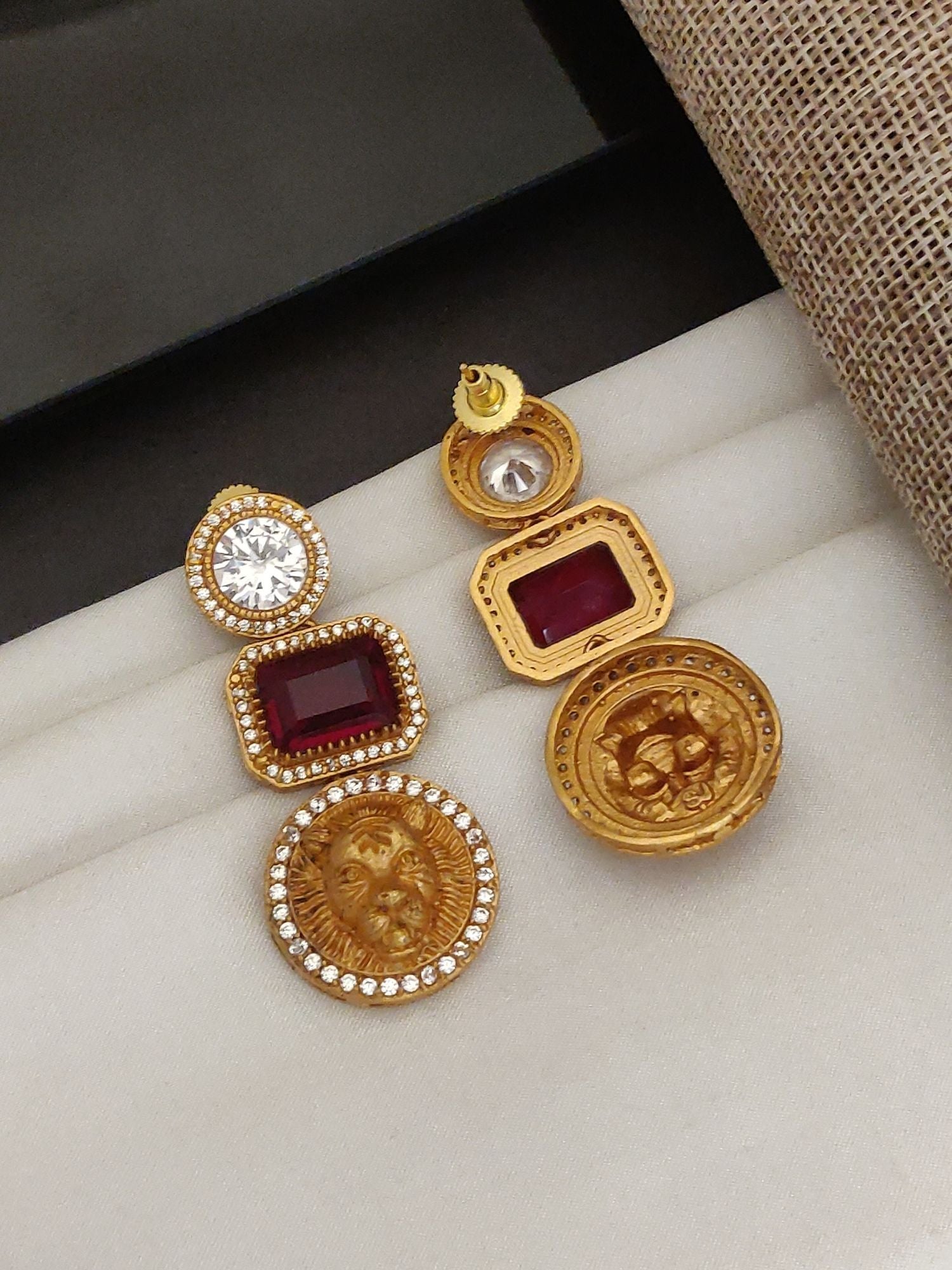 Abdesigns Sabyasachi Style Gold Plated Earring