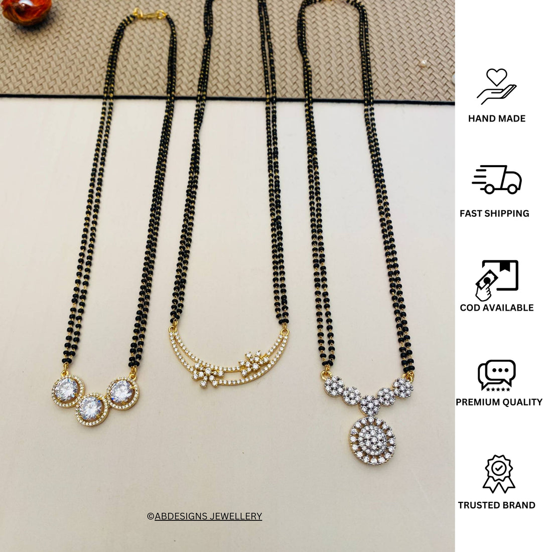 Gold Plated Mangalsutra Combo