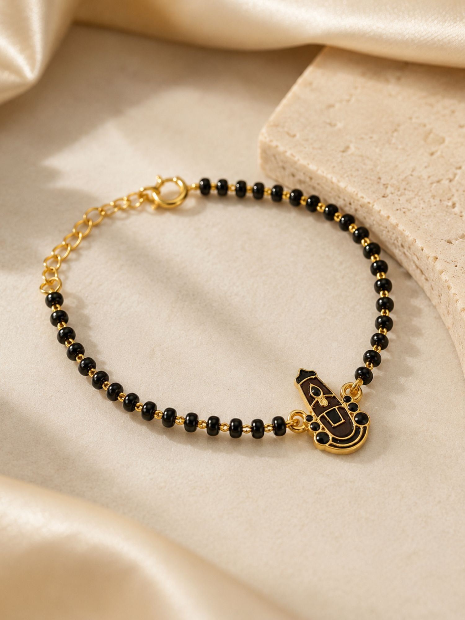 925 Sterling Silver Tirupati Balaji Baby Nazariya Bracelet