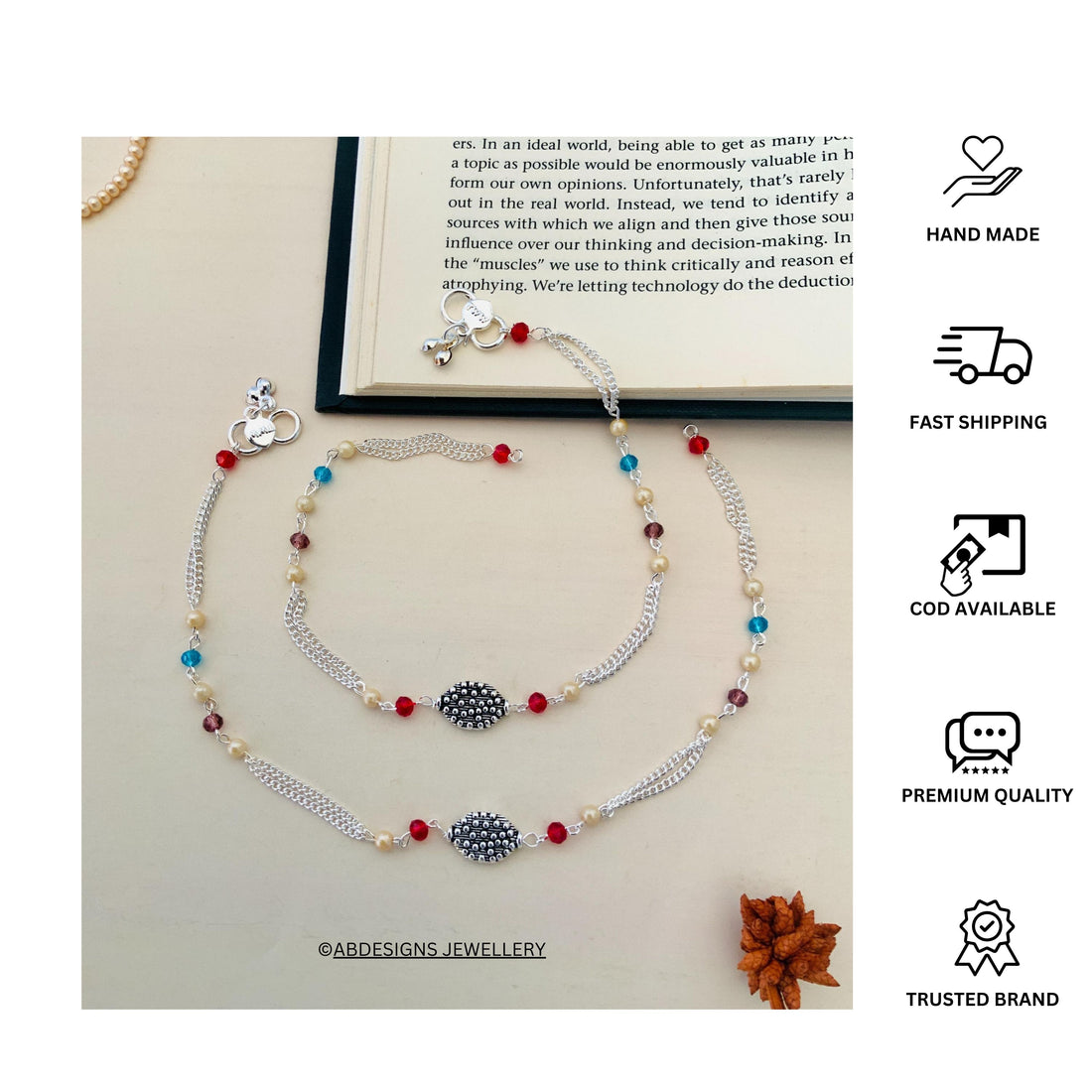 Silver Plated Anklets 