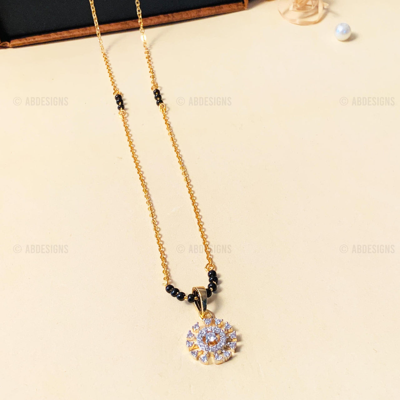 Sparkling Gold Plated Mangalsutra