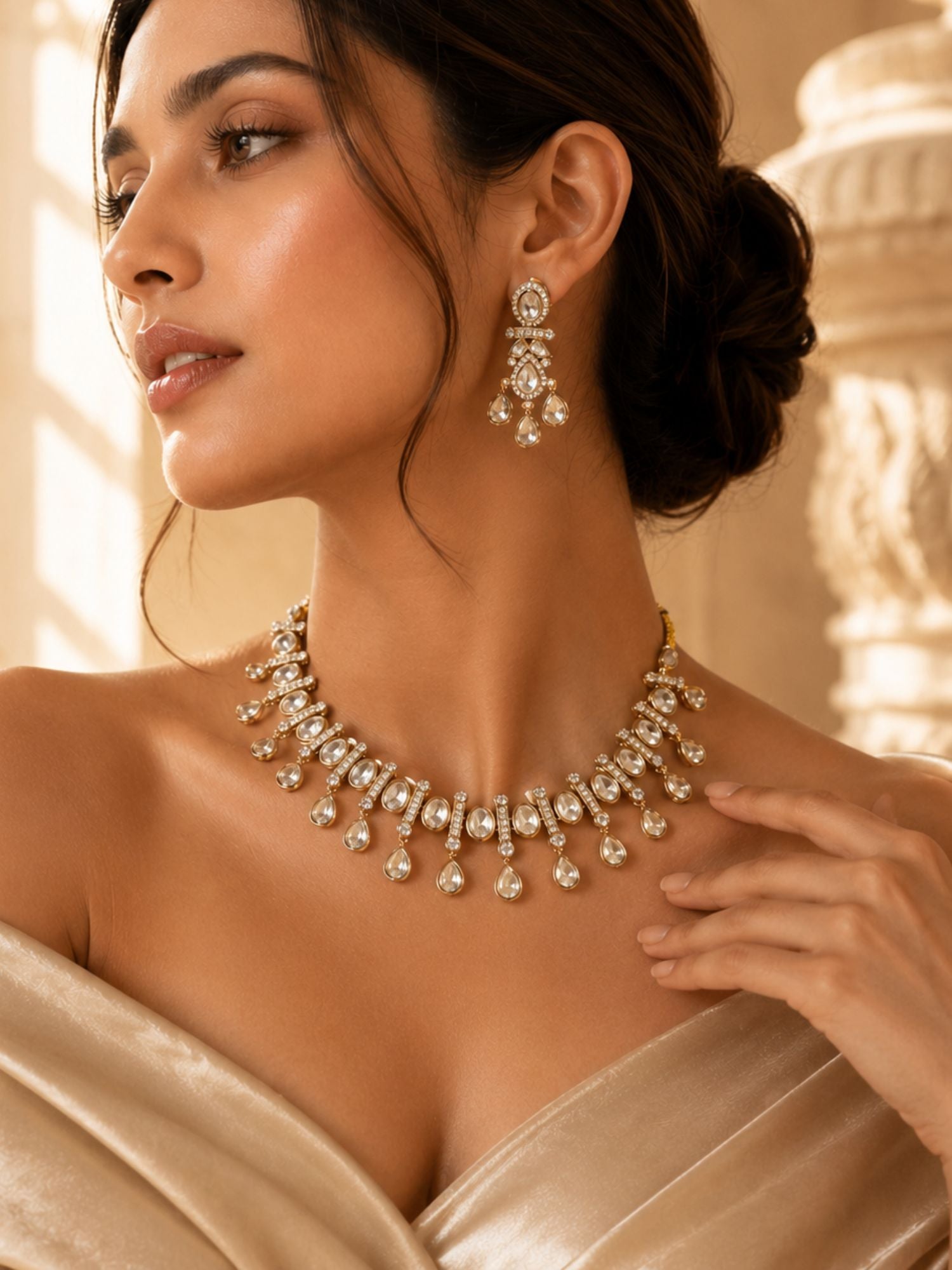 Traditional Kundan Necklace Set | Abdesigns