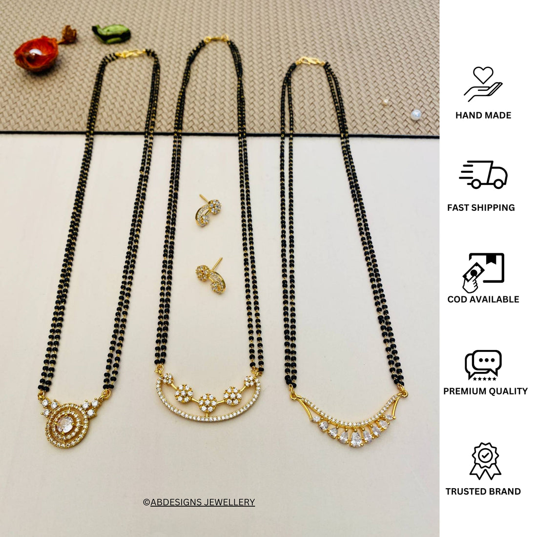 Gold Plated Mangalsutra Combo