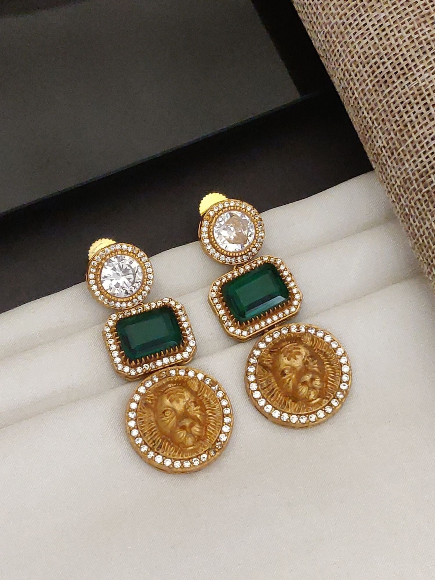 Abdesigns Sabyasachi Style Gold Plated Earring