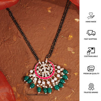 Thumbnail for Multicolour Hand paint Long Mangalsutra - Abdesignsjewellery