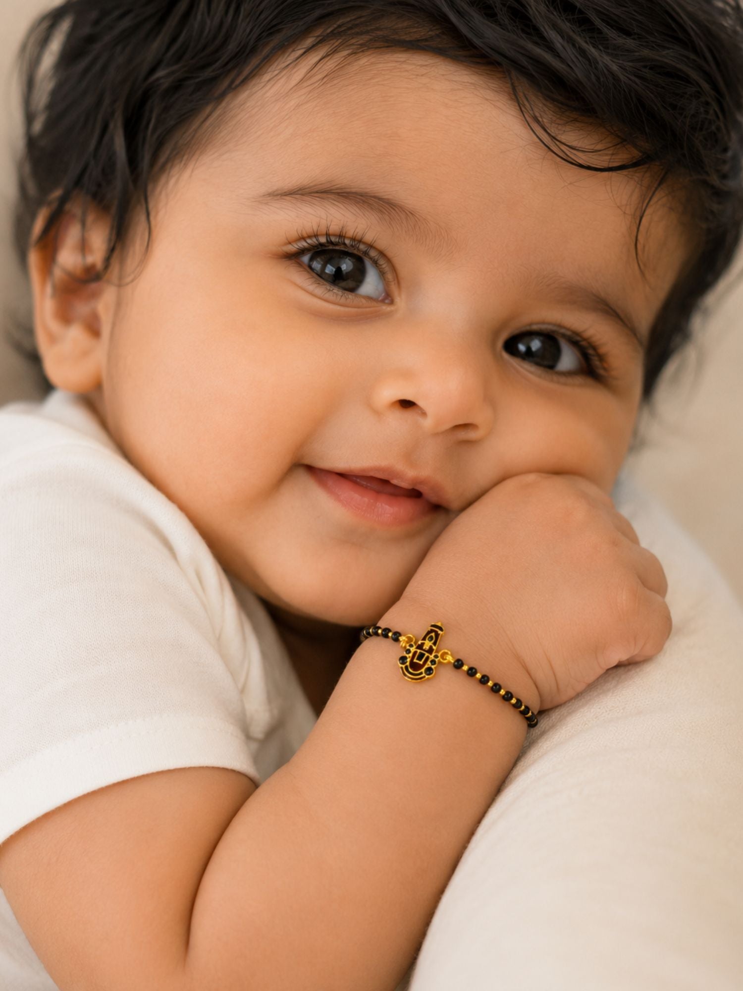 925 Sterling Silver Tirupati Balaji Baby Nazariya Bracelet