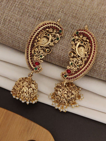 Abdesigns Gold Plated South Indian Style Ear cuff Earring