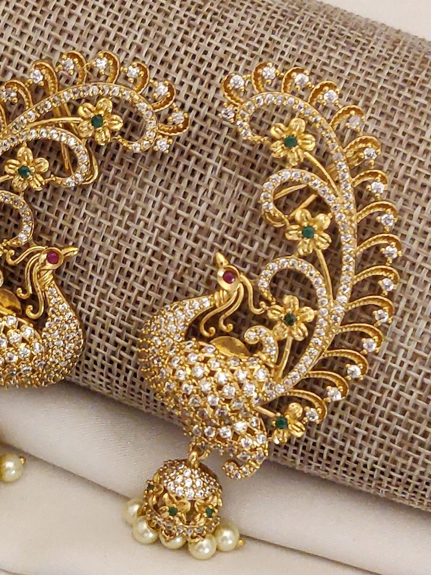 Abdesigns Gold Plated South Indian Style Ear cuff Earring