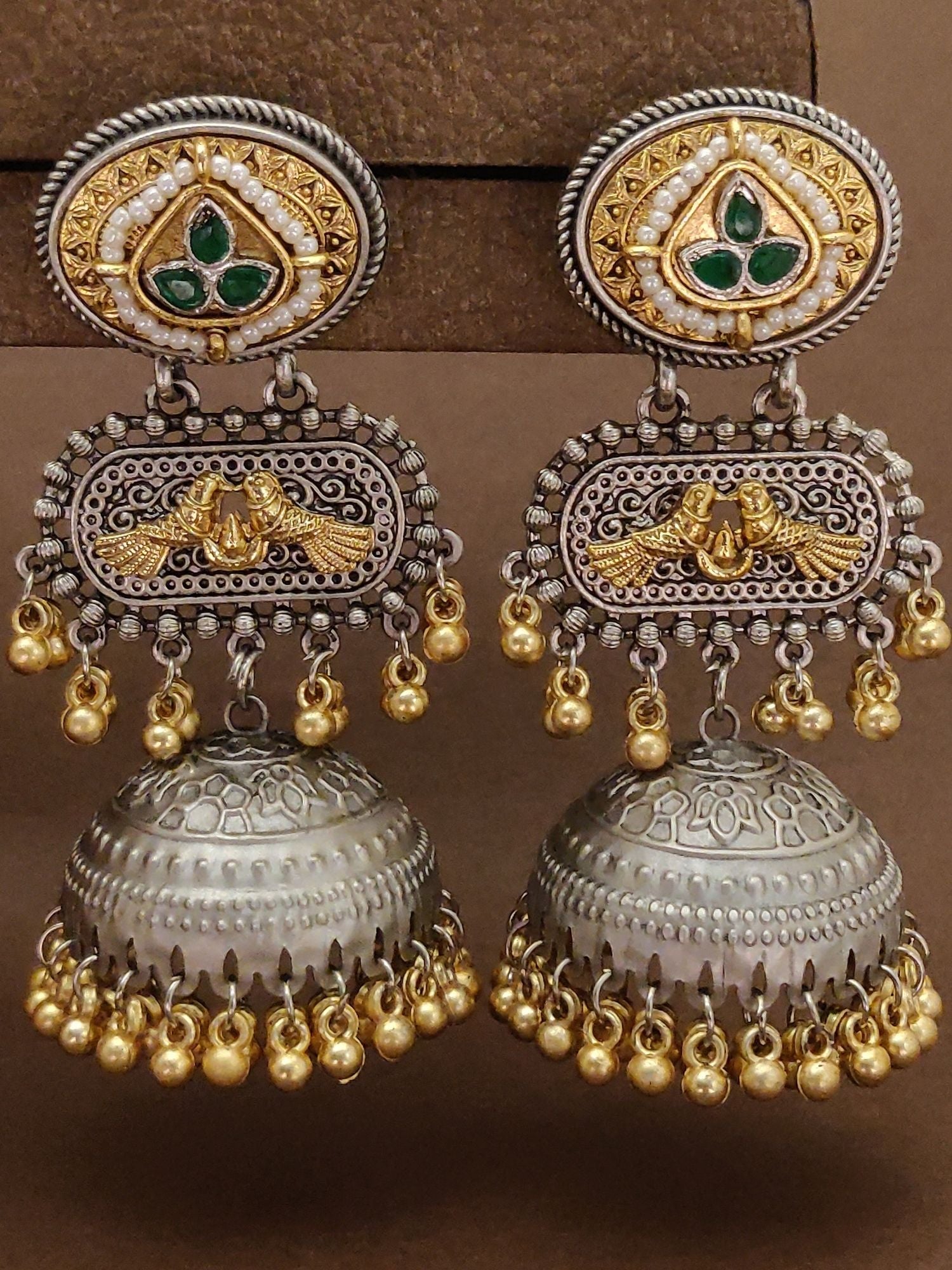 Abdesignsjewellery Long Matt Gold Plated Jhumka Earring