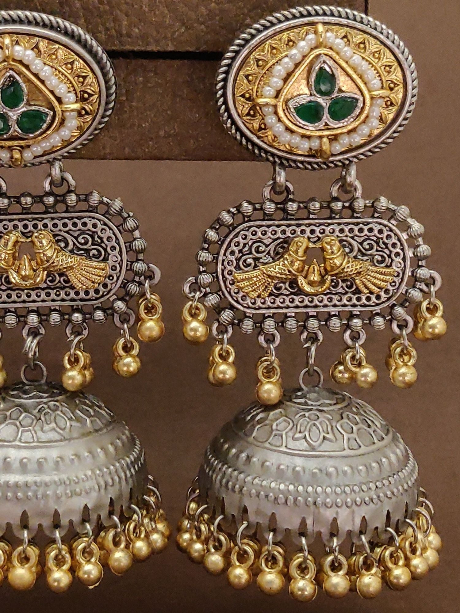 Abdesignsjewellery Long Matt Gold Plated Jhumka Earring